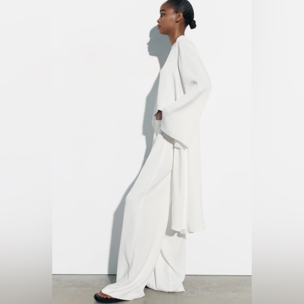 ON HOLD ZARA PALAZZO PANTS M - Picture 3 of 6
